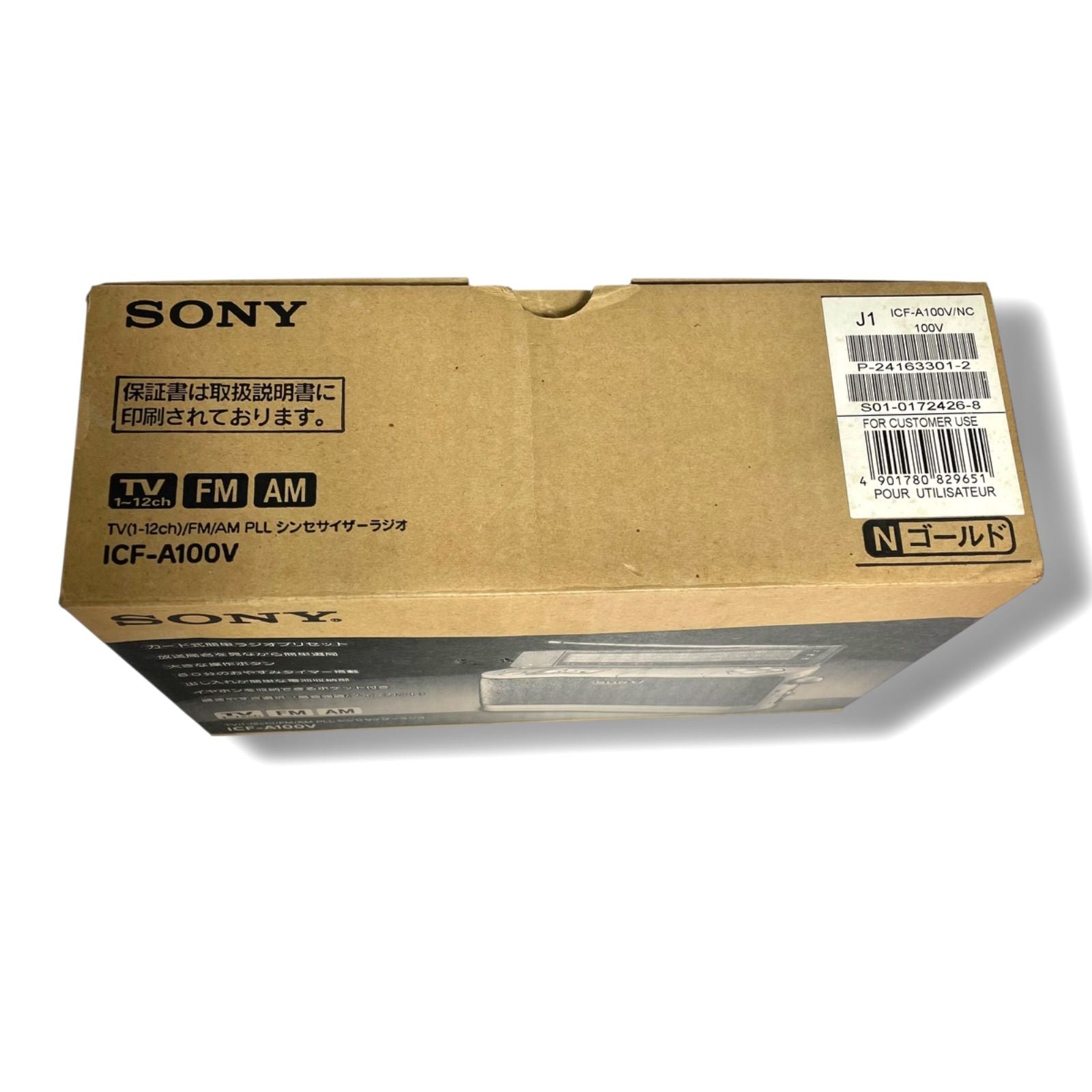 Sony Radio And Boombox Icf-A100V Tv/Fm/Am