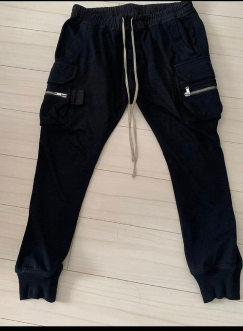 Rick Owens Work Pants, Cargo Painter'S Mastodon 54