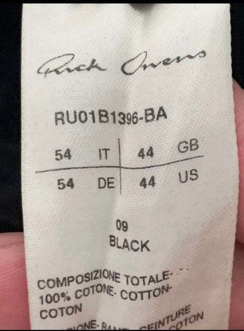 Rick Owens Work Pants, Cargo Painter'S Mastodon 54