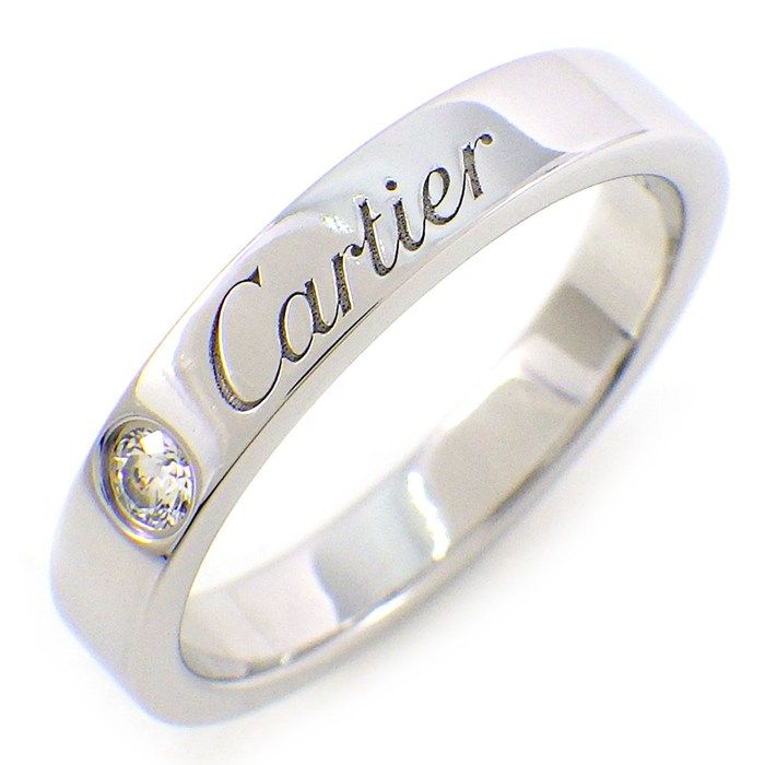 Cartier Ring C B4051347 1 0.03Ct Pt950 7 #47