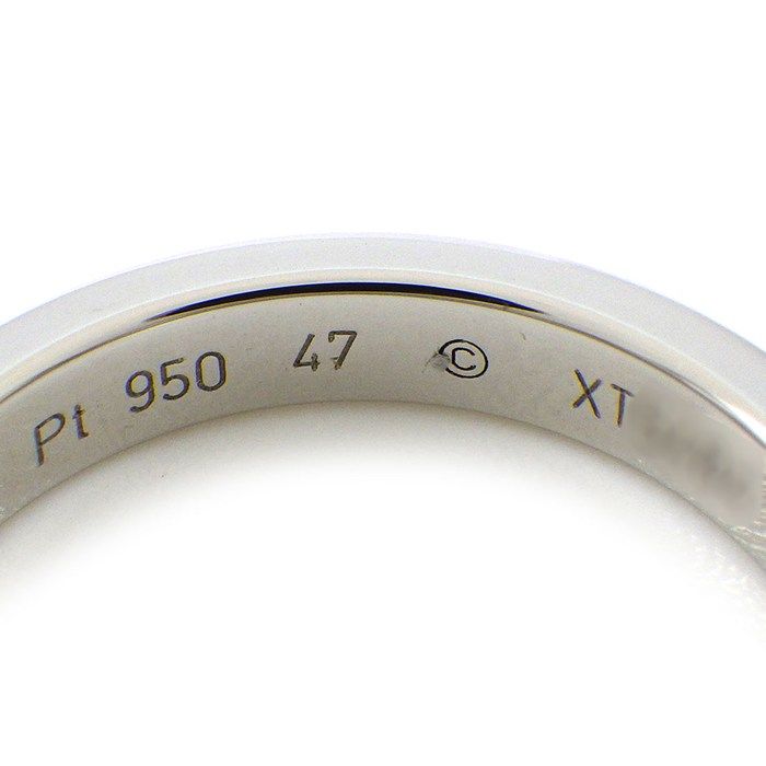 Cartier Ring C B4051347 1 0.03Ct Pt950 7 #47
