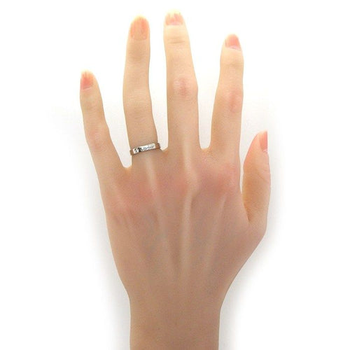 Cartier Ring C B4051347 1 0.03Ct Pt950 7 #47