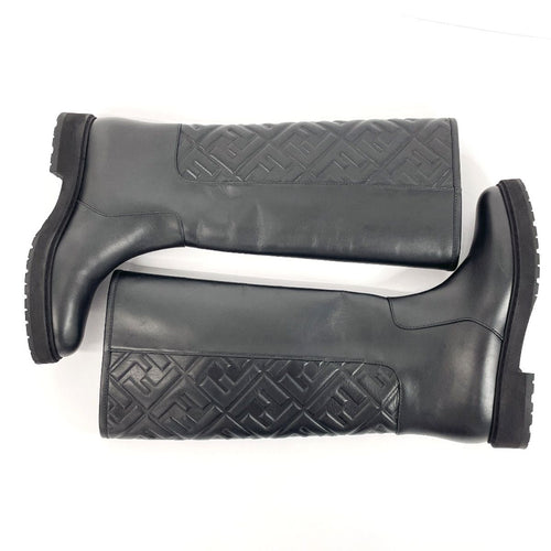 Fendi Long Boots 21Aw Embossed Ff Motif 8U8036
