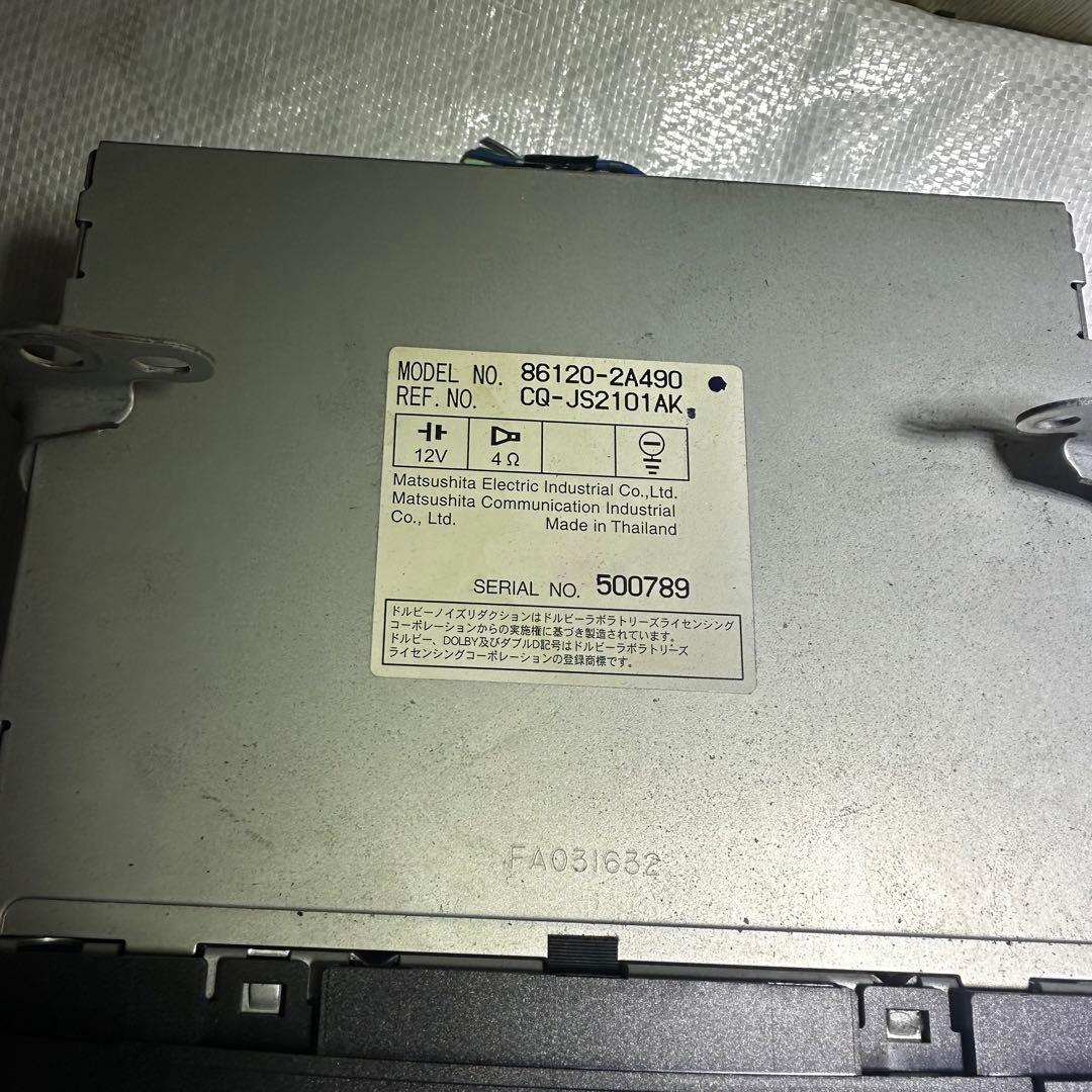 Toyota Cd, Md Cassette Decks Cd/Am/Fm/Tape 86120-2A490