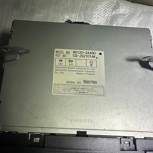 Toyota Cd, Md Cassette Decks Cd/Am/Fm/Tape 86120-2A490