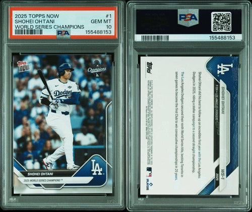 Mlb Psa10 Topps Now Ws-1 2025