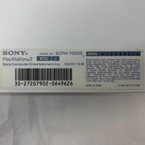 Playstation2 Consoles Ps2 Scph-7000 8Mb 916