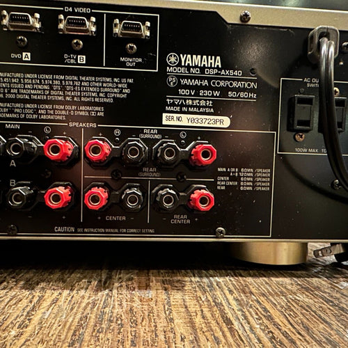 Yamaha Av Amplifier Dsp-Ax540