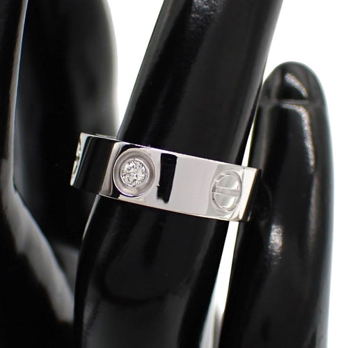 Cartier Ring 47 7 3P 750 K18 Wg 4970
