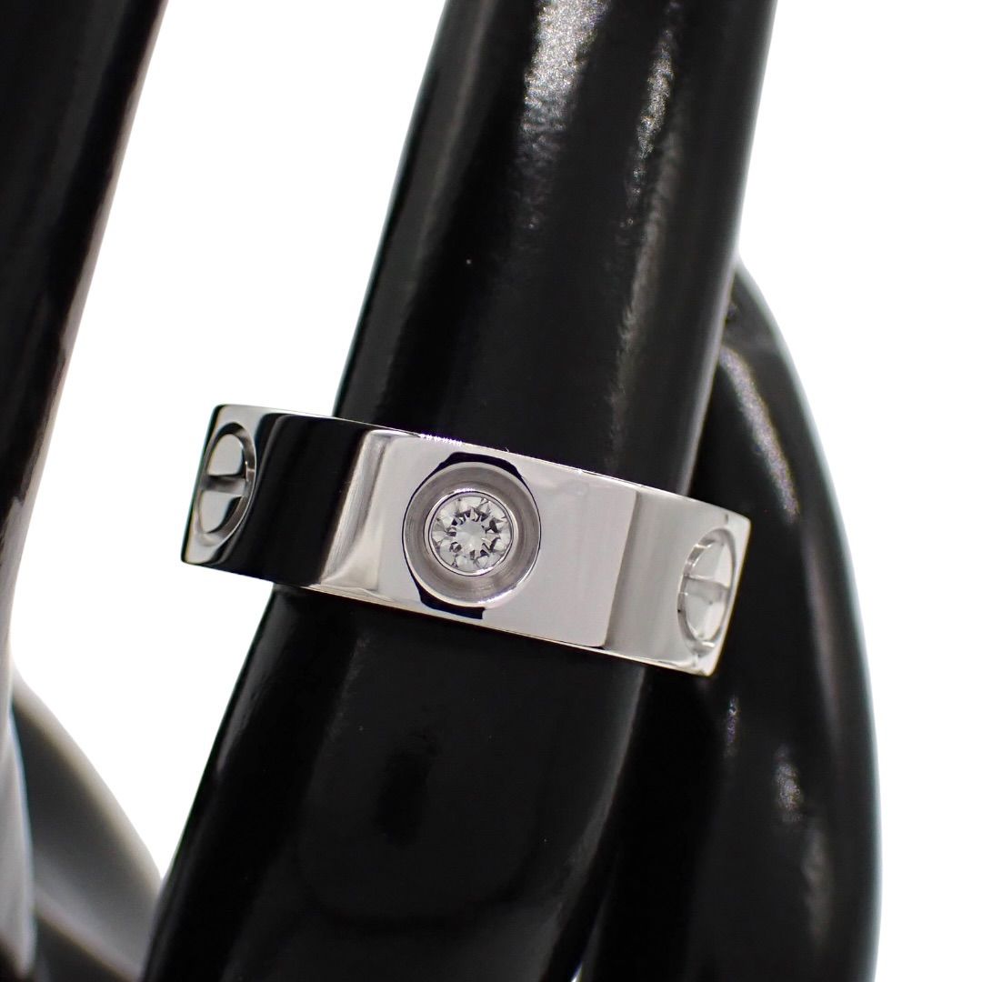 Cartier Ring 47 7 3P 750 K18 Wg 4970