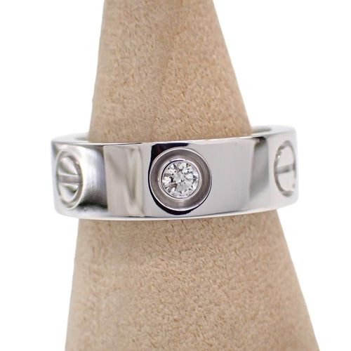 Cartier Ring 47 7 3P 750 K18 Wg 4970