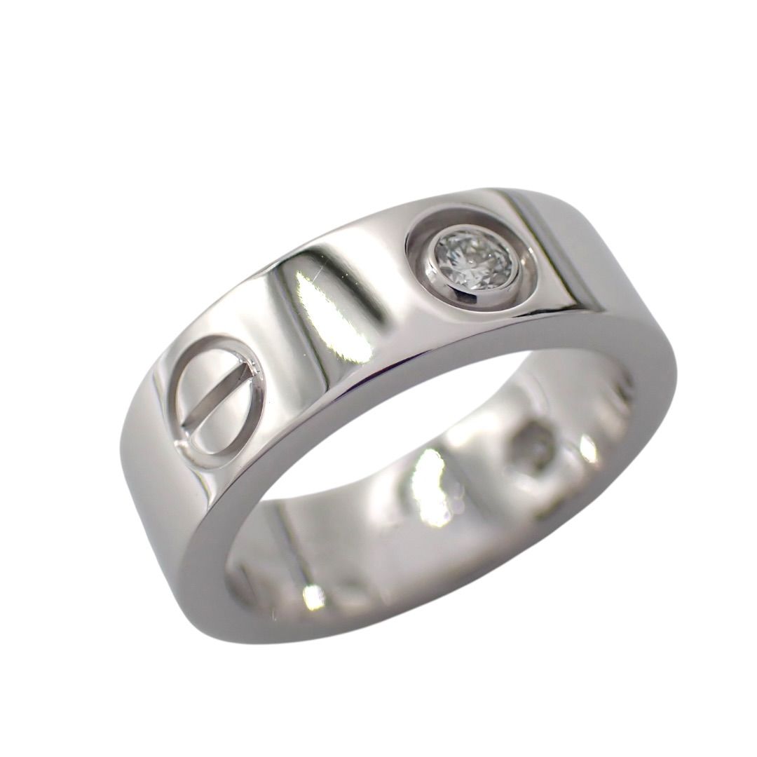 Cartier Ring 47 7 3P 750 K18 Wg 4970