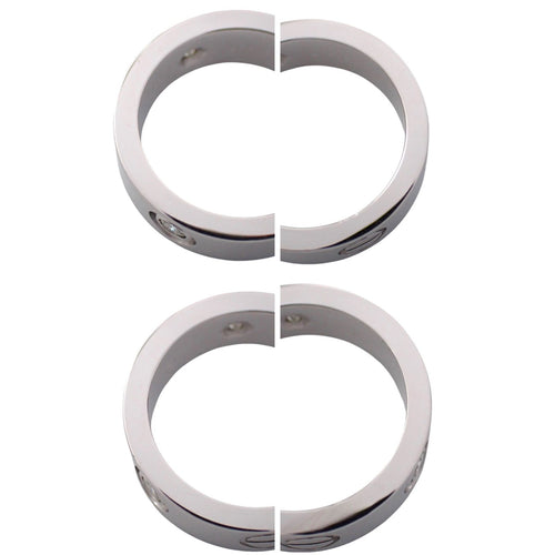 Cartier Ring 47 7 3P 750 K18 Wg 4970
