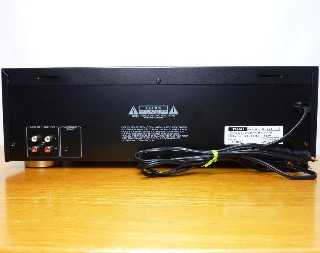 Teac Cd Md Cassette Deck R-565
