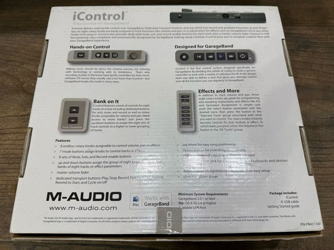 M-Audio Audio Interface Icontrol For Garageband