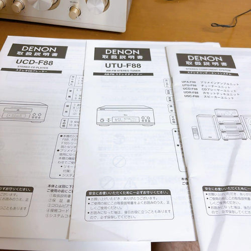 Denon Mini Component Systems F88 3 Upa-F88 Ucd-F88 Utu-F88