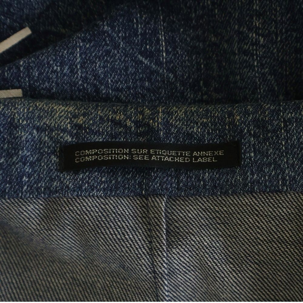 Yohji Yamamoto Tailored Jacket Pour Homme 21Ss Denim Belt Hd-J22-005