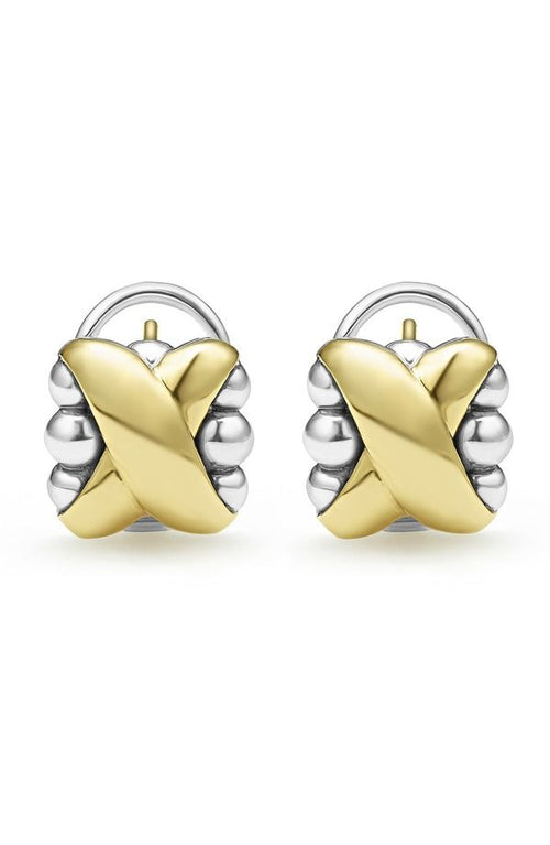 Earrings (For Both Ears) Lagos Embrace Omega Gold Silver