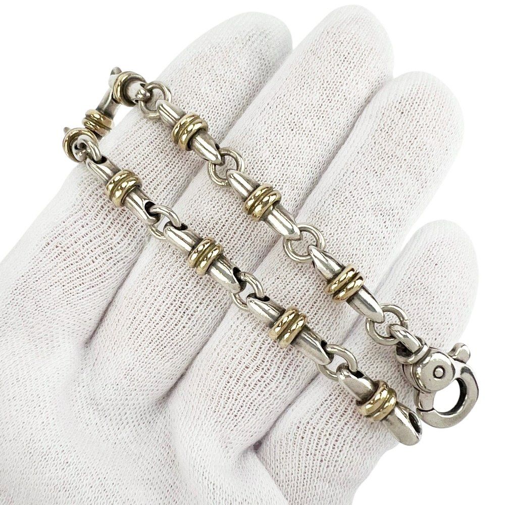 Tiffany Bracelet K18 Yg750 Sv925 25.1G 684531 13 16.5Cm/ 19Cm/ 0.3 1Cm A