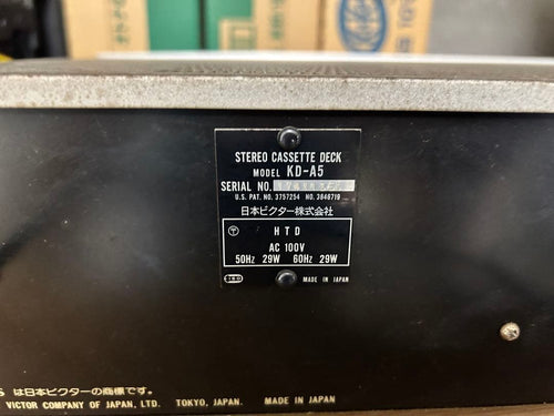Victor Radio And Boombox Kd-A5 Stereo Cassette Deck