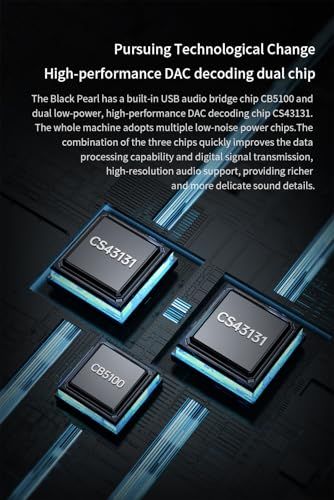 Others Trn Blackpearl Dac Amp 32Bit/384Khz Dsd256 Cs43131 Type-C C 3.5Mm+4.4Mm