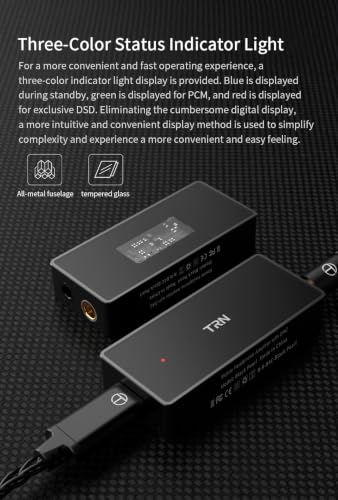 Others Trn Blackpearl Dac Amp 32Bit/384Khz Dsd256 Cs43131 Type-C C 3.5Mm+4.4Mm
