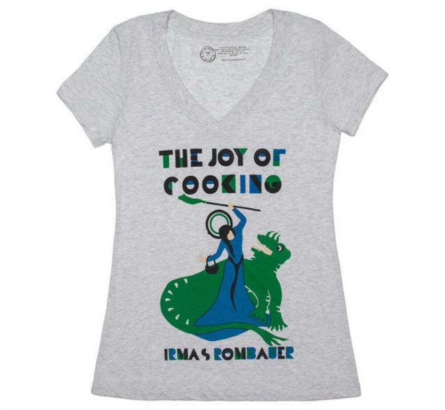 Short Sleeve (T -Shirt) [Out Of Print] Irma S. Rombauer The Joy Cooking V-Neck