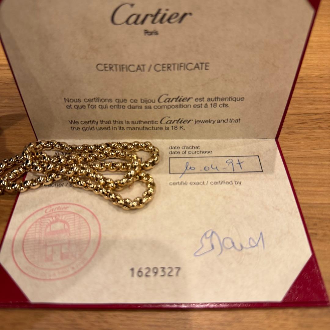 Cartier Necklaces Vintage Epi Necklace Yg Yg750
