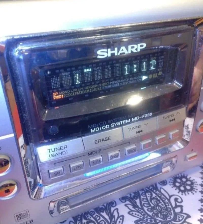 Sharp Cd, Md Cassette Decks Md/Cd Md-F250
