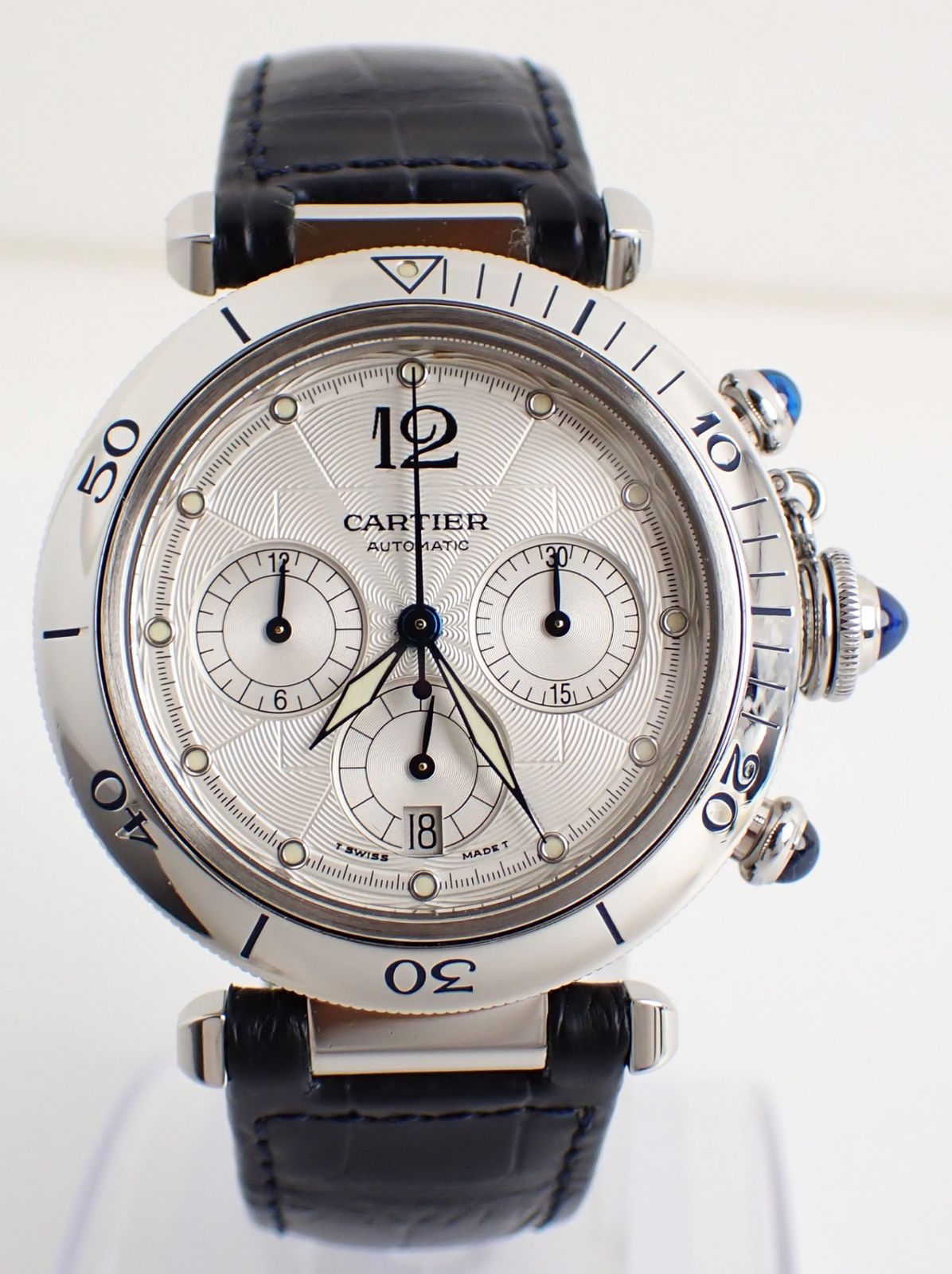 Cartier Automatic Winding Clock 124 W31030H3 Ss/ At