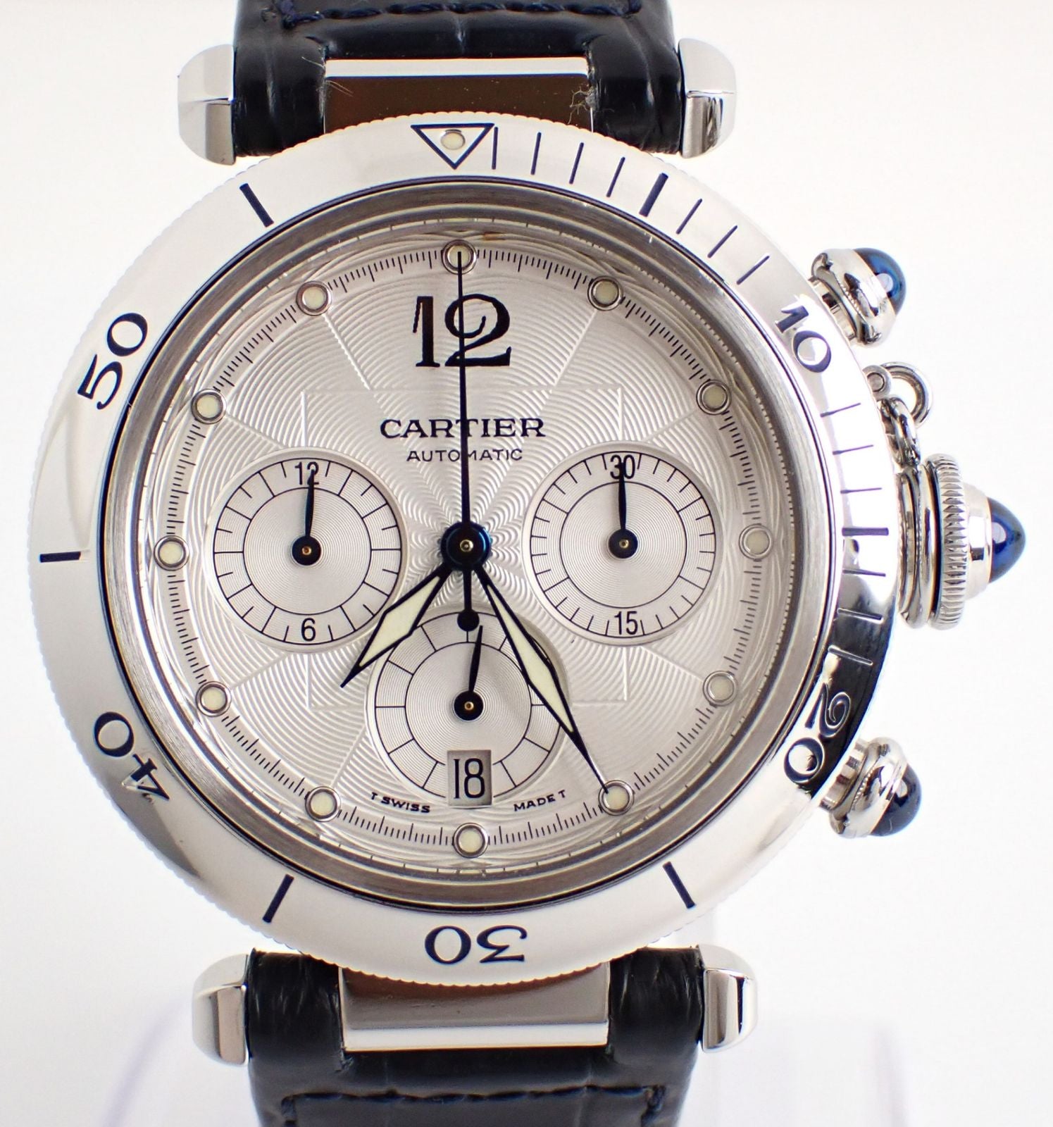 Cartier Automatic Winding Clock 124 W31030H3 Ss/ At