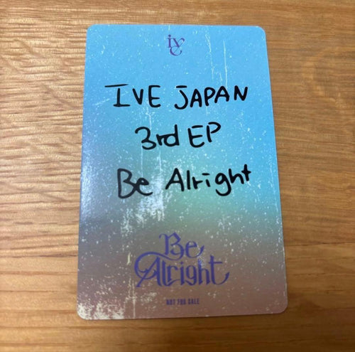 K-Pop Ive Be Alright