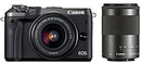 Digital Slr Canon Eos M6 Ef-M15-45Mm/Ef-M55-200Mm Eosm6Bk-Wzk