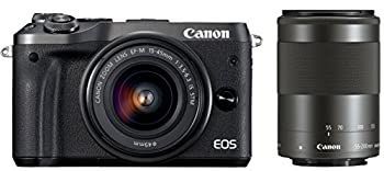 Digital Slr Canon Eos M6 Ef-M15-45Mm/Ef-M55-200Mm Eosm6Bk-Wzk