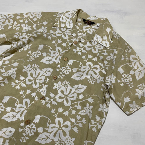 A Bathing Ape Aloha Shirt Kariyushi Wear 00S M