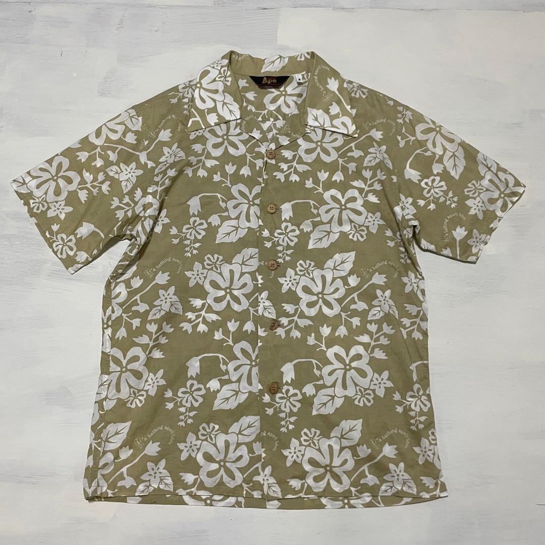 A Bathing Ape Aloha Shirt Kariyushi Wear 00S M
