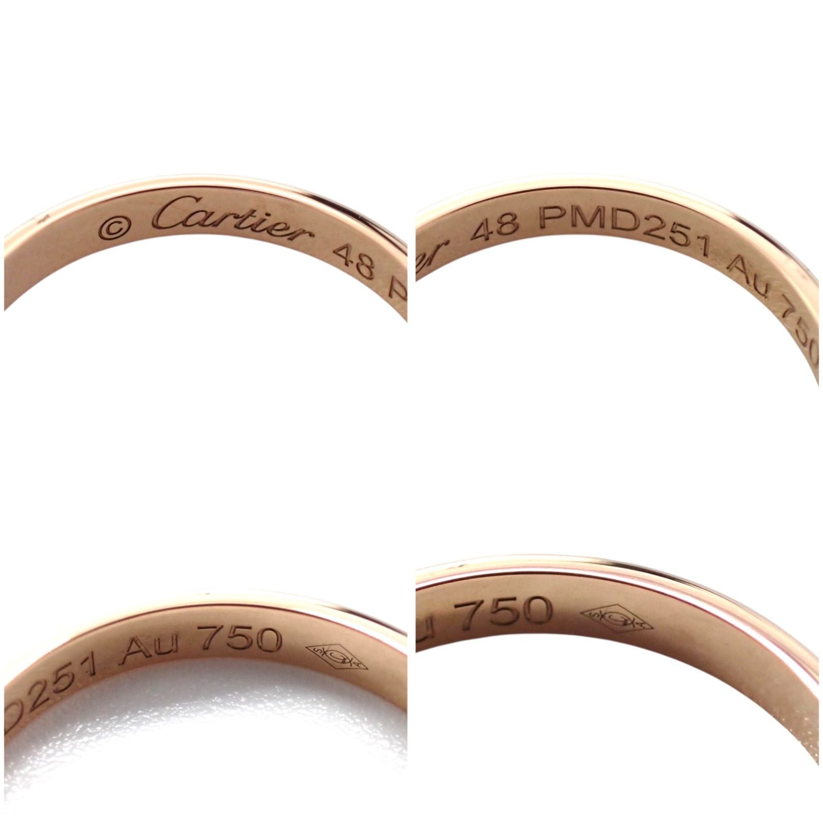 Cartier Ring 48 750 K18 Rg Pg 8 1895 4972