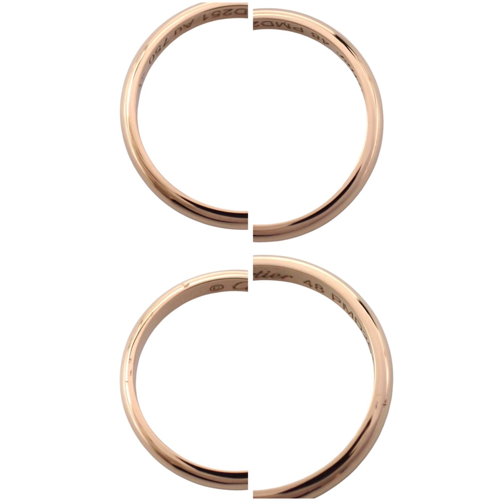 Cartier Ring 48 750 K18 Rg Pg 8 1895 4972