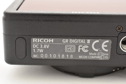 Ricoh Compact Digital Camera 10973 Gr Iii Sd #2127