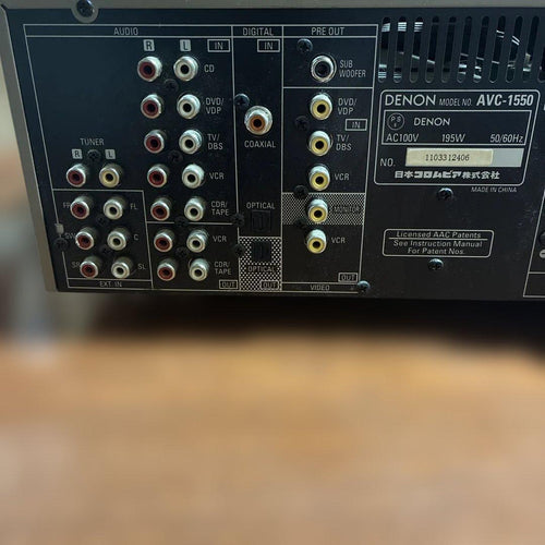 Denon Av Amplifier Avc-1550