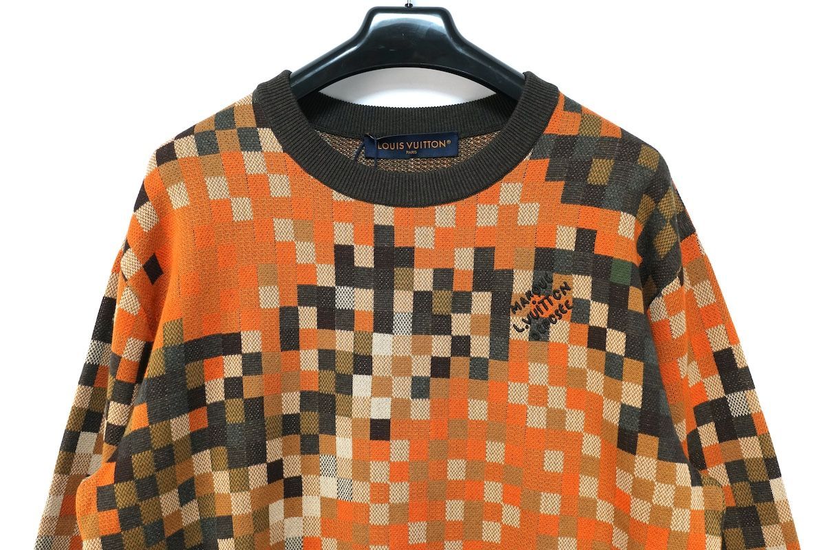 Louis Vuitton Knit Sweater 24Ss Damoflage Xs.S.M.Xl Rm242M Oy8 Hrn72W