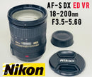 Nikon Lens (Zoom) Af-S 18-200Mm F3.5-5.6G Vr