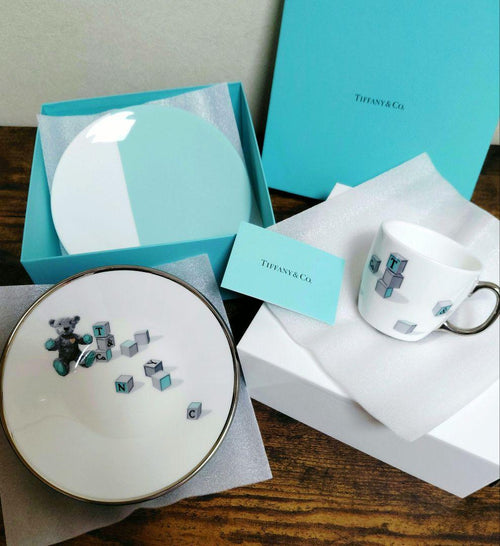 Tiffany Tableware Sets 3 Turquoise And White