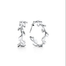 Tiffany Earrings (Pairs) Co. Olive Leaf Hoop