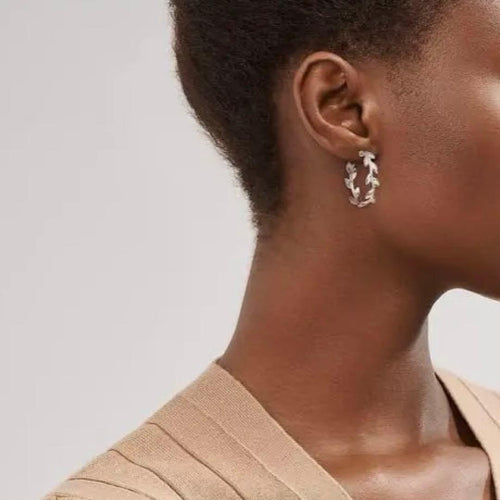 Tiffany Earrings (Pairs) Co. Olive Leaf Hoop