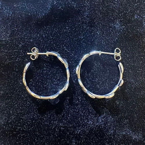 Tiffany Earrings (Pairs) Co. Olive Leaf Hoop