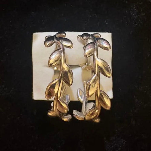 Tiffany Earrings (Pairs) Co. Olive Leaf Hoop