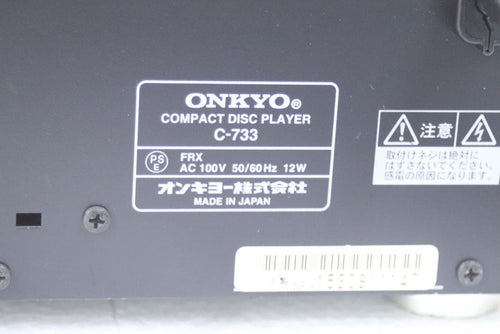 Onkyo Cd Sacd Player C-733