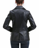 Jumper Blouson Bgsd Womens Ruth Leather Blazer Jacket Black