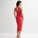 Others Womens Thalia Sodi Knit Wrap Halter Dress Pink